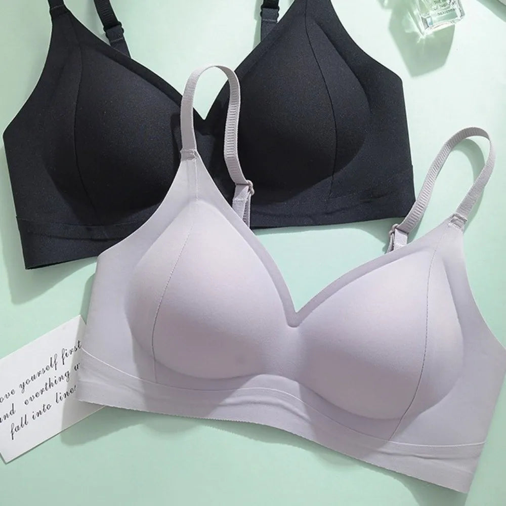 Breathable Deep V Wireless Push Up Bra Anti-sagging Shockproof Underwear for Women Lingerie Thin Seamless Bra Gifts