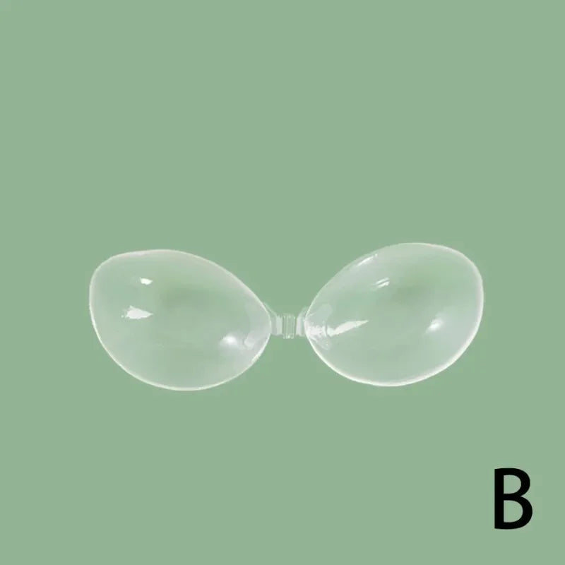 New Transparent Self-Adhesive Silicone Chest Stickers Invisible Push Up Sexy Strapless Bras for Women Sticky Wedding Bikini Bra