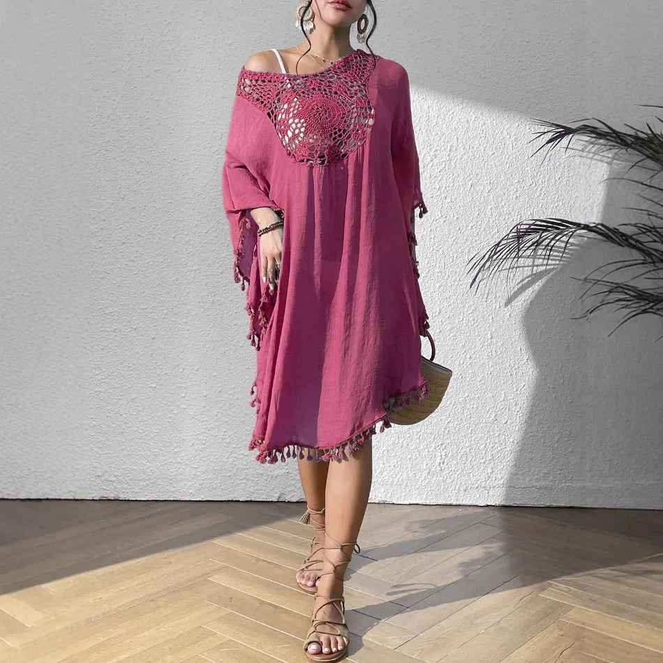 Women's Sexy Swimsuit Cover Up Dress Summer Bathing Suit Beachwear Shirt Cover-ups for Women
