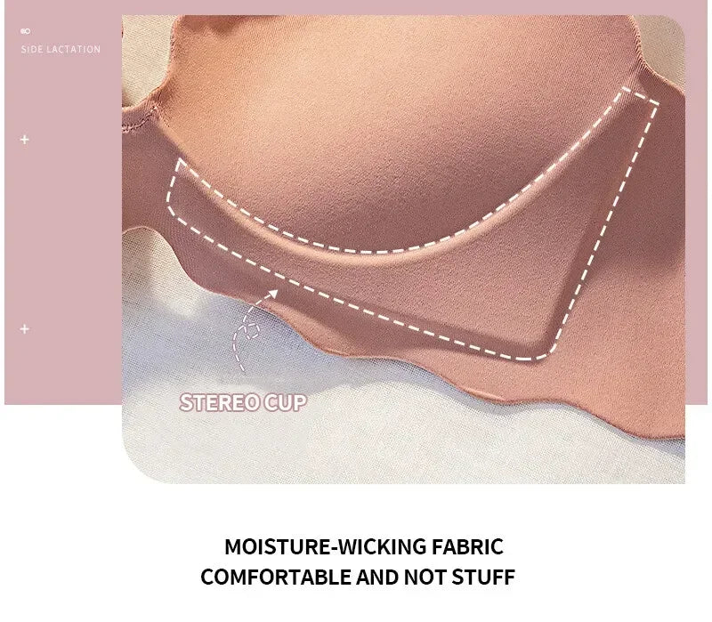 Seamless Push Up Women Bra Comfortable Adjustable Lingerie Wireless Sexy Bras 3/4 Cup Bralette Girl Brassiere Femenina