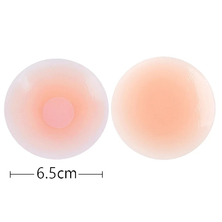 1pair Silicone Nipple Cover Lift Up Bra Sticker Adhesive Invisible Bra Breast Pasty Women Chest Petals Reusable Strapless Bras