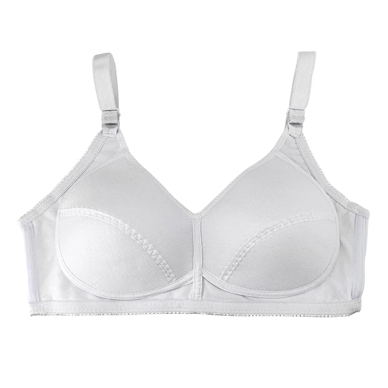 Plus Size Wireless Bra Full Coverage Soft Comfort Bras for Women Side Support Underwear No Underwire Brassiere Breathable
