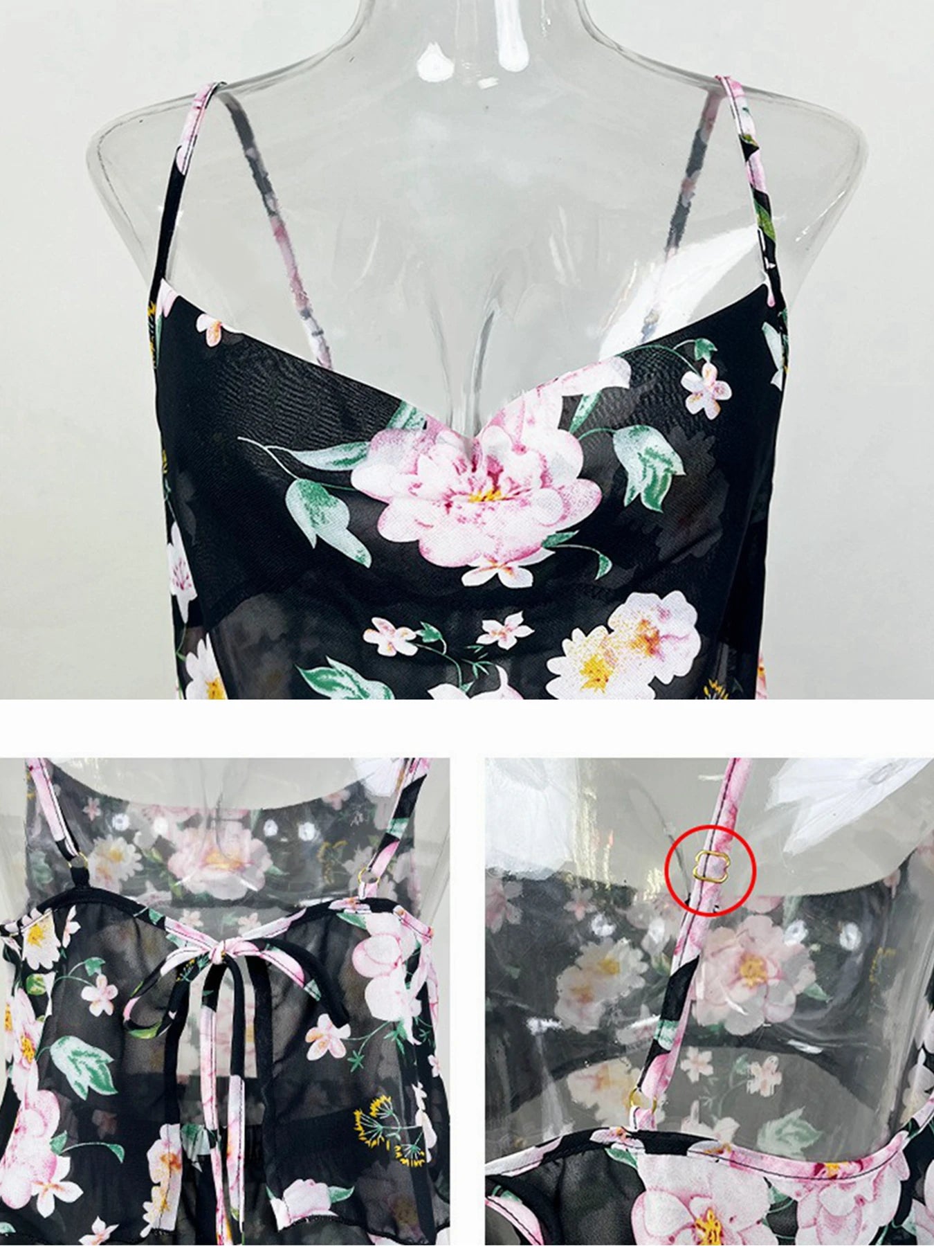 Floral Print Pajama Sets Sexy Pajamas for Women 2 Pieces Top Shorts Set Sleepwear Clothes Underwear Lingerie