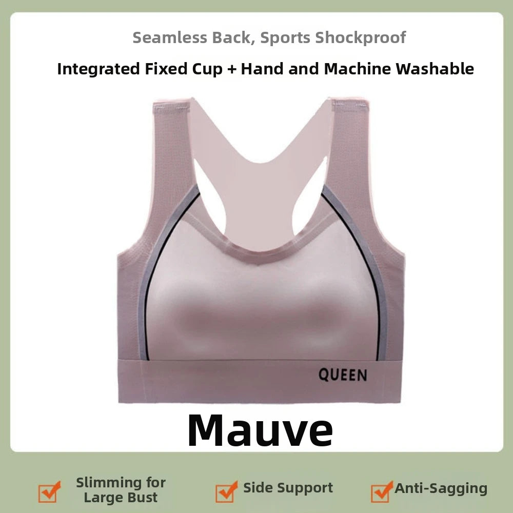 Traceless Wireless U Bra Gathered Breasts Anti-sagging Seamless Bras Lingerie Shockproof Brassiere for Women Running
