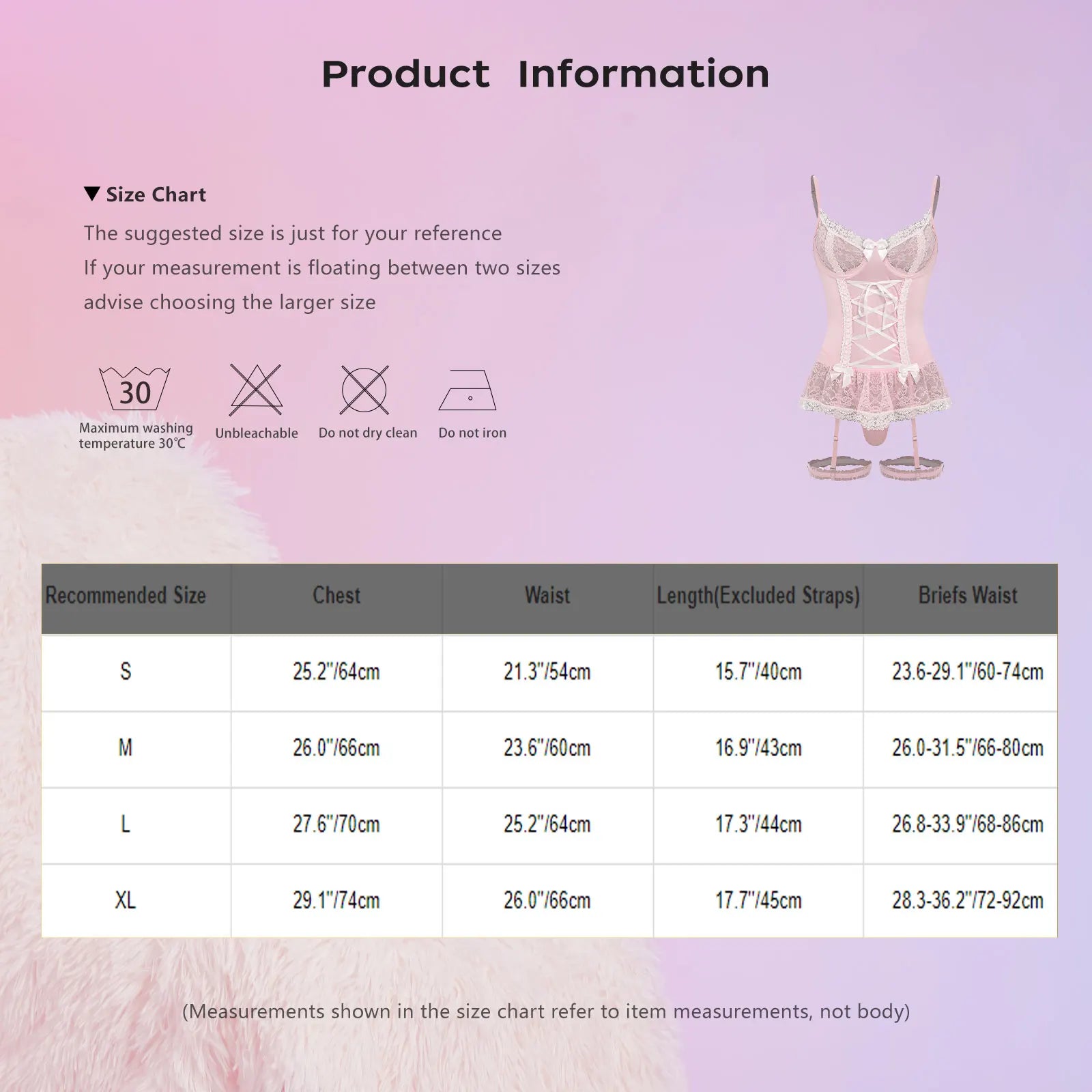 Womens Lingerie Bra And Panty Garter Set Floral Lace Bowknot Lace-up See-through Dress Top with G-string Garters And Thigh Loops