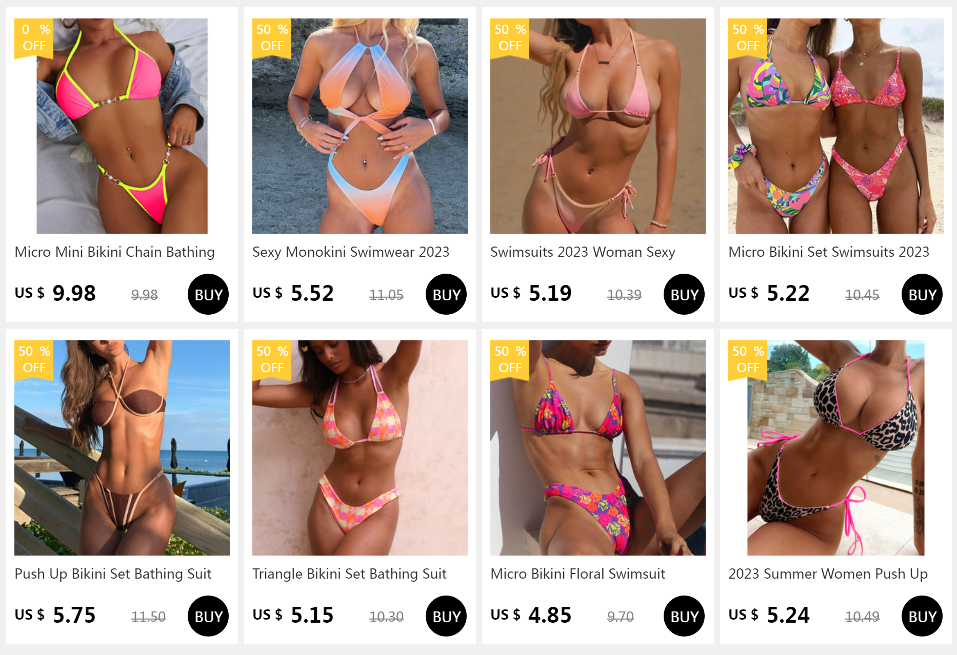 Woman Bikini Thong Bottoms Brazilian T-Back Swimwear Swim Shorts Beach Pants Swimsuit Classic Hipster Briefs Thong Underwear