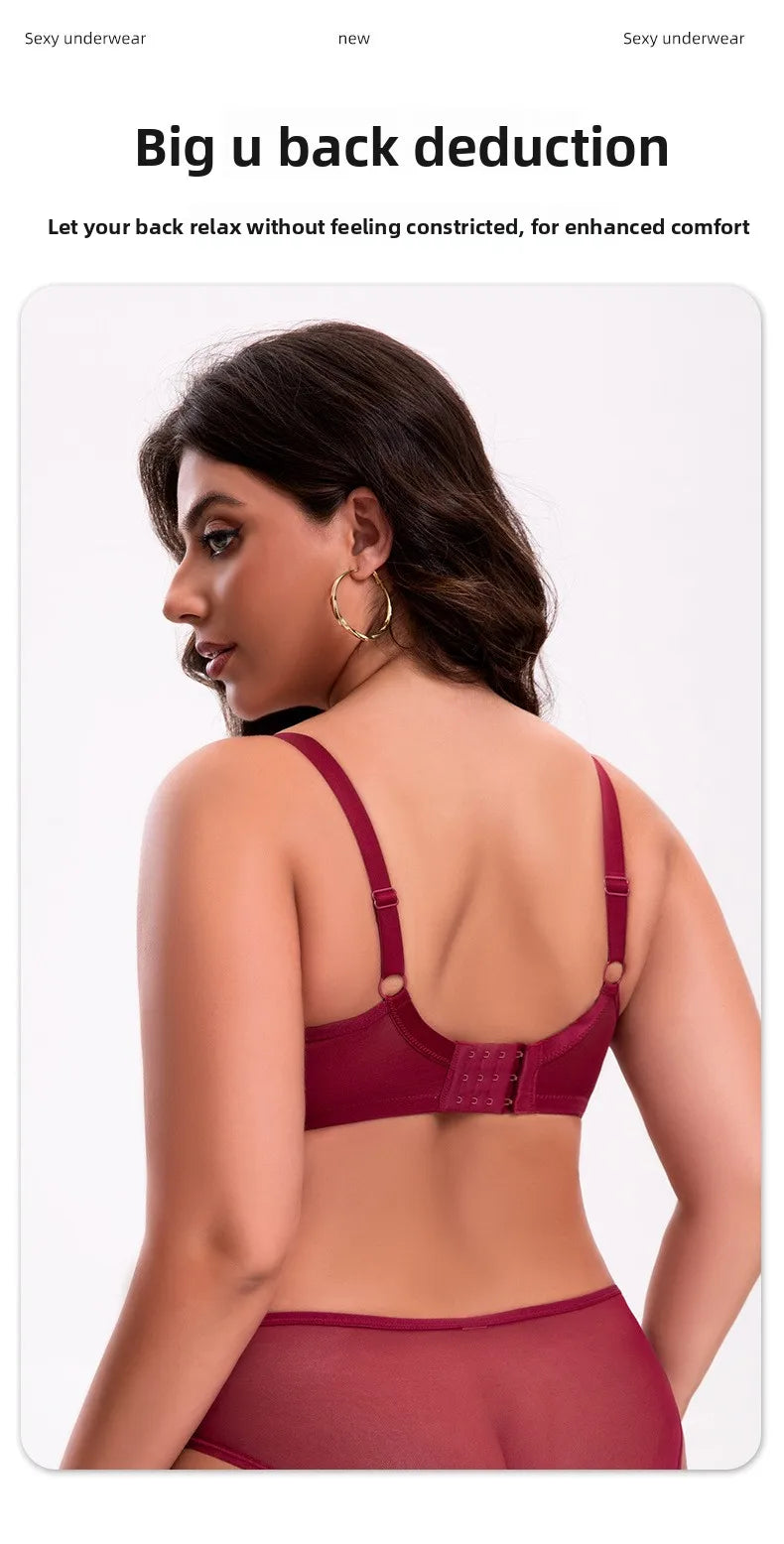 Minimizer Bra for Plus Size Women Full Coverage Wireless Bra D-I Cups | Anti-Sagging Support Breathable Minimize Bust Size
