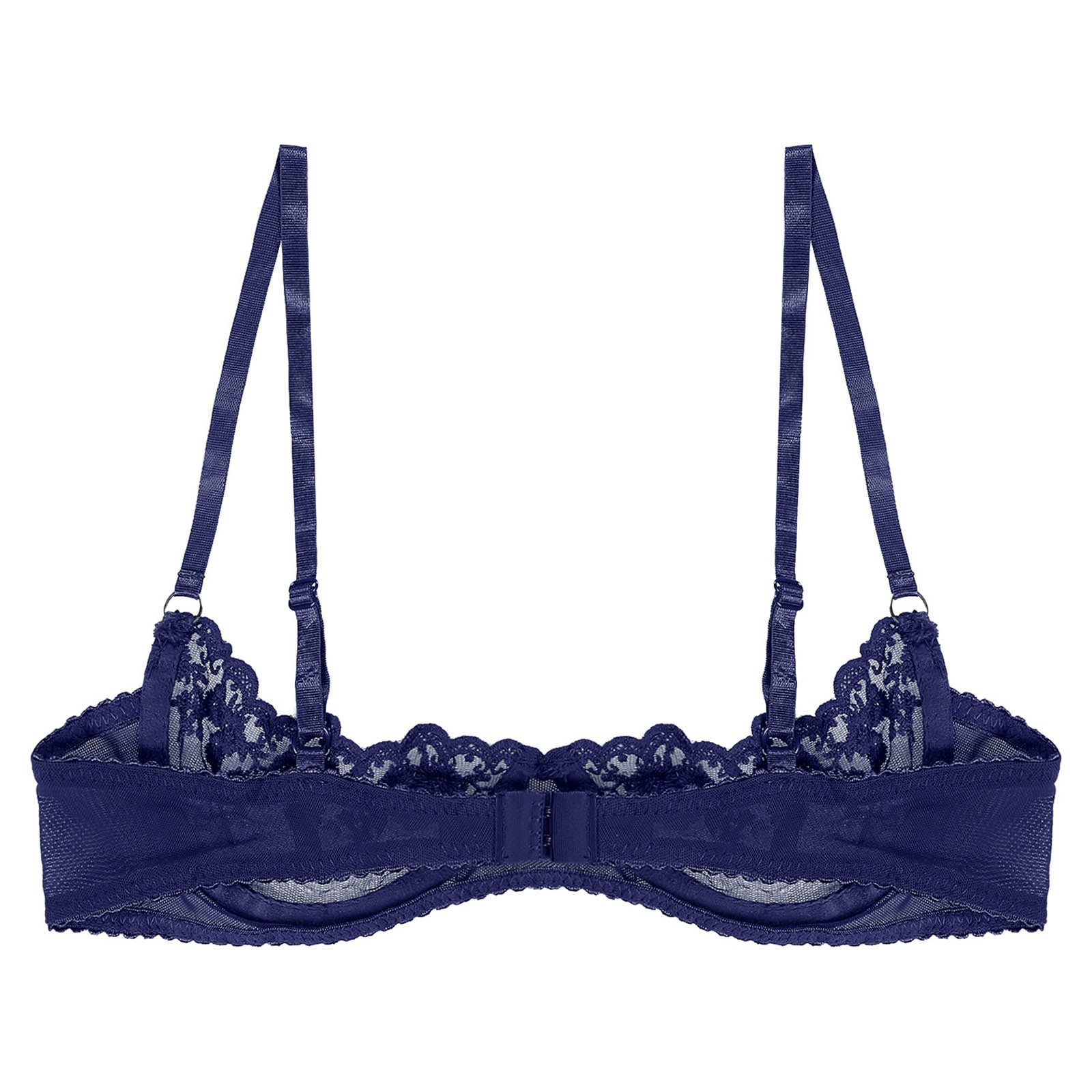 Sexy Womens Sheer Floral Lace Underwired Bra Underwear Unlined Brassiere Lingerie Bare Breast Exposed Open Nipples Bra Tops