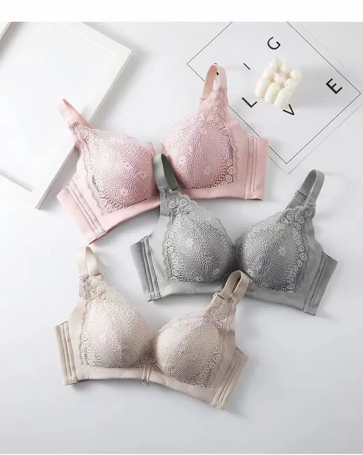 Women's Push-up bra  sexy little lace bra  soft seamless cotton  comfortable gathering Lingerie