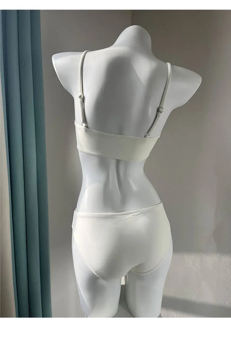 Swimsuit Women's Bikini New Slimming and Belly Covering Four Piece Set Sexy Pure Desire Split Vacation Soaking in Hot Springs
