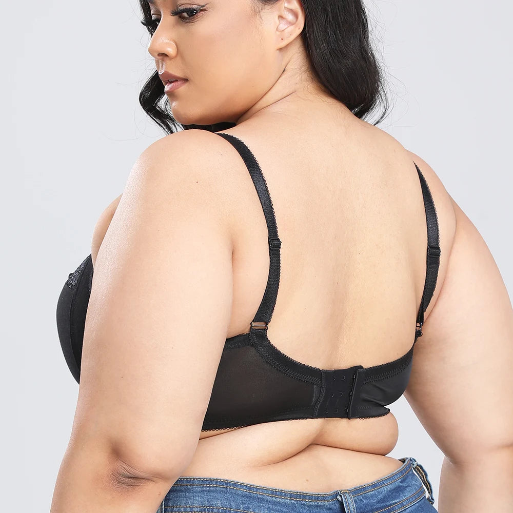 Sexy Bras For Womens Lingerie BH Tops Support Bralette Wireless Plus Size Brassiere 40-48 G H Cup
