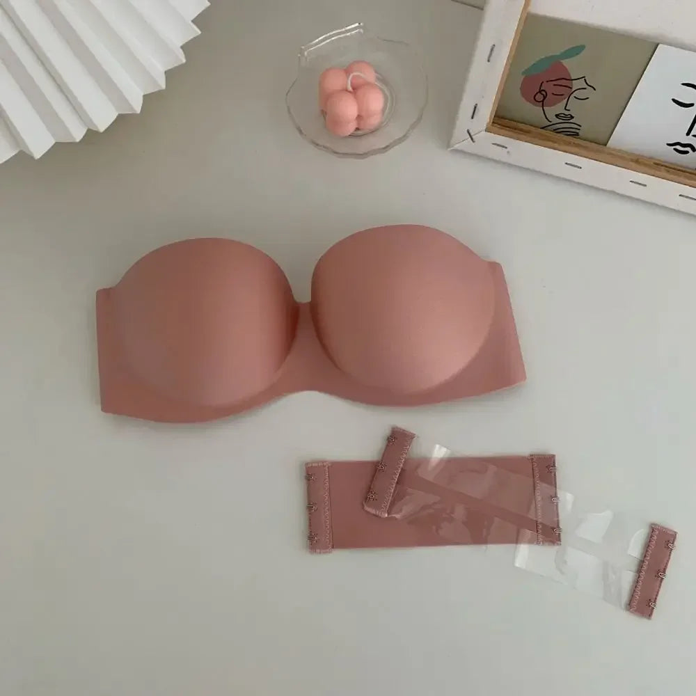 Invisible Push Up Bras Women Sexy Strapless Bra Underwear Seamless Solid Without Straps Bralette Lingerie Women Intimates