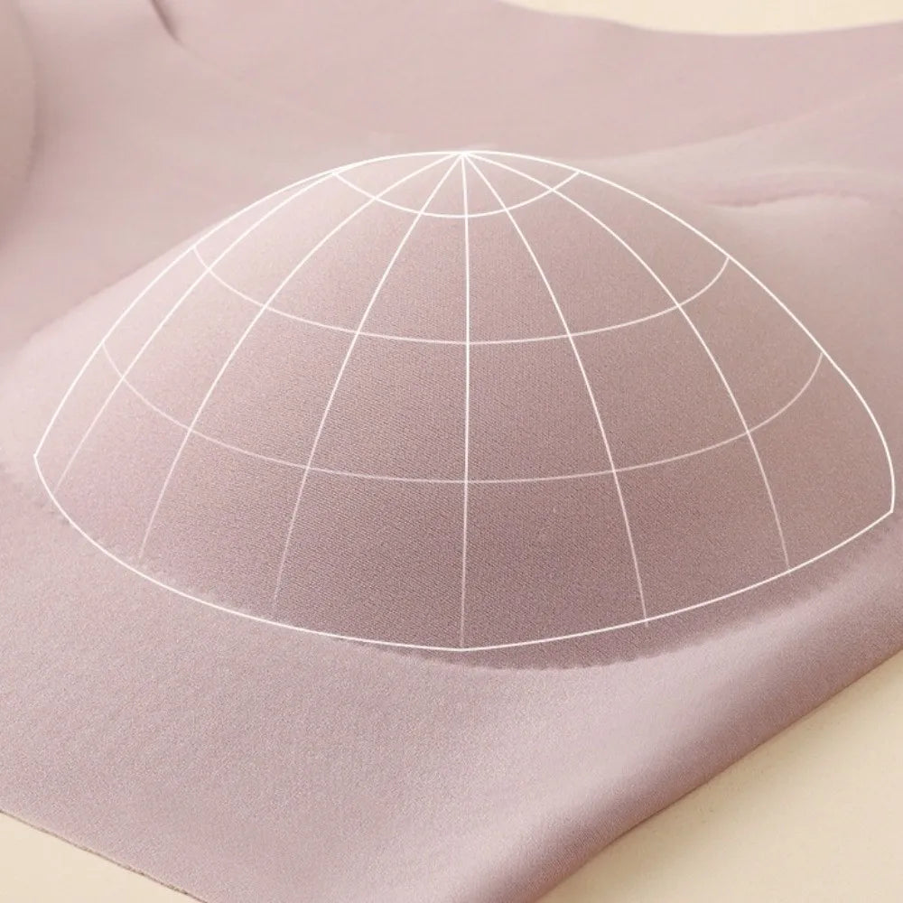Comfortable Close-fitting Wireless Bra Shockproof Gathered Breasts Seamless Bralette Underwear Lingerie Sports Bra Pilates