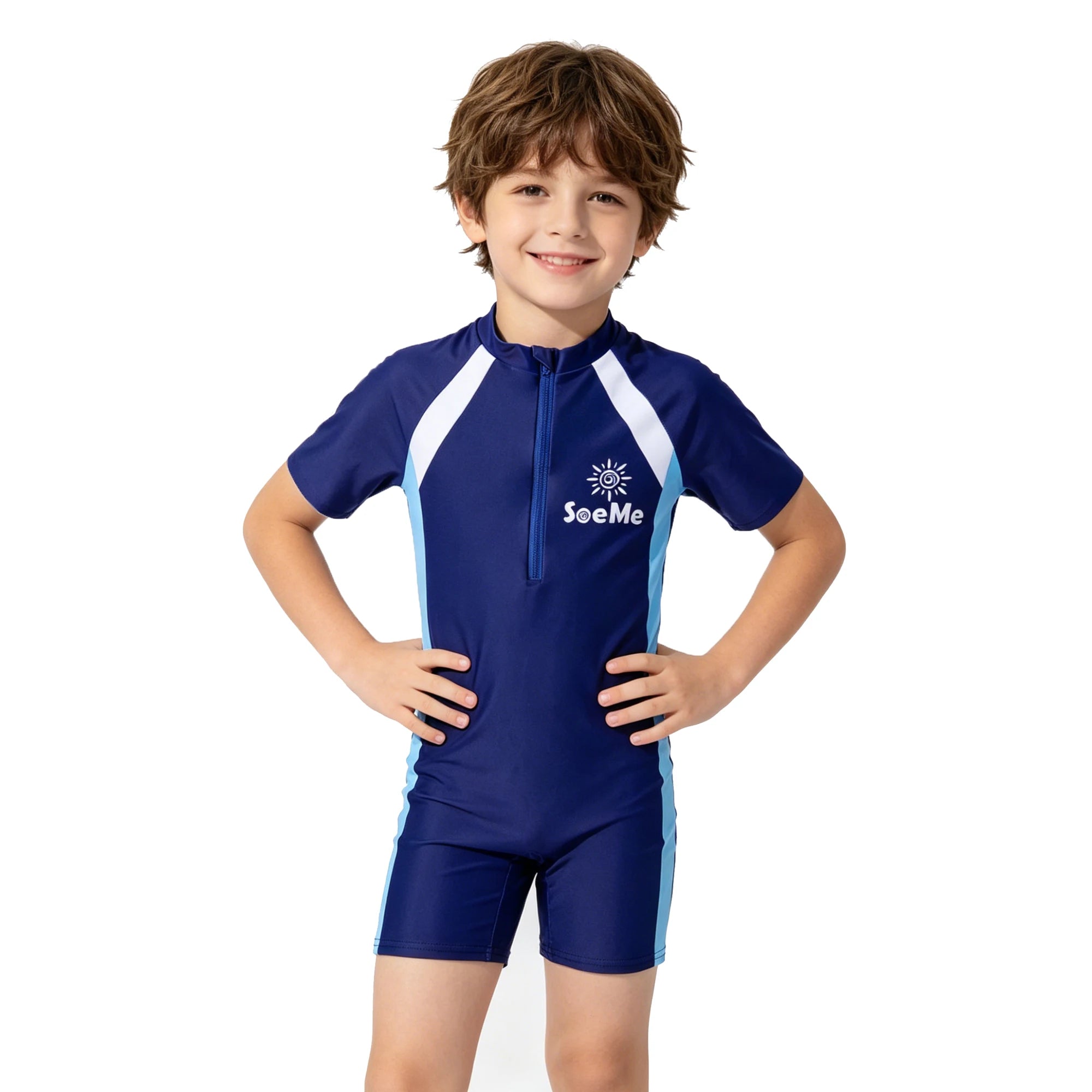 One-Piece Swim Suits Boys Swimsuits Fashion Sun Protect Girls Swimwear Kids Bathing Suit Cartoon Quick Drying Swimming Clothes