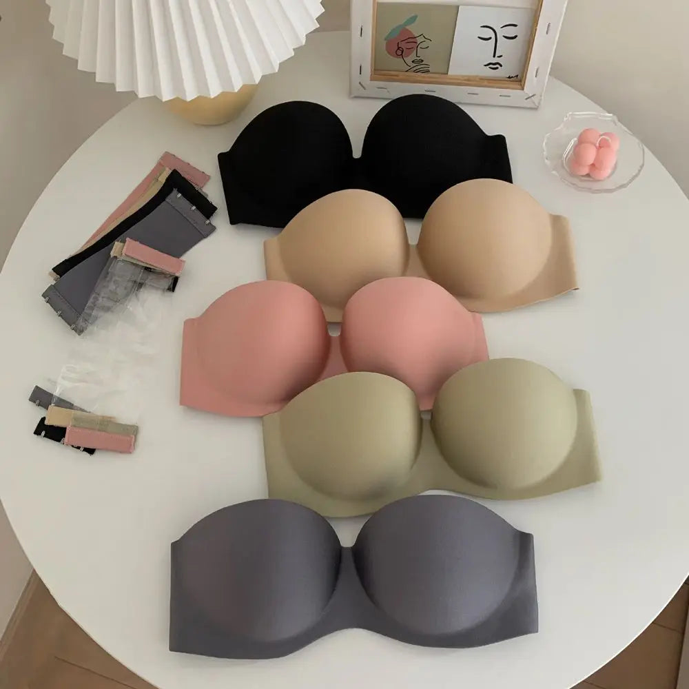 Beauty Back With Extension Belt NO Steel Ring Invisible Bra Without Straps Bralette Women Bras Sexy Strapless Bra Chest Wrap