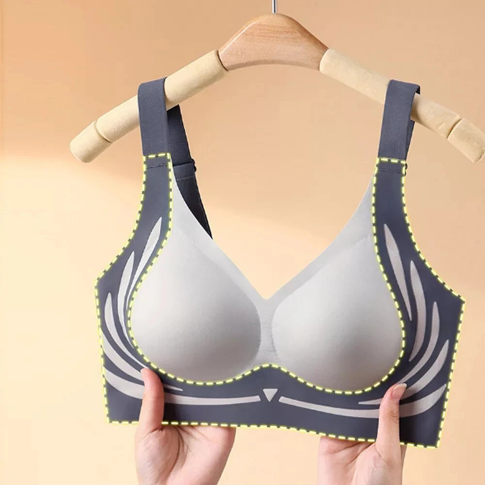 Push-Up Bras For Women Anti-sagging Lift-Up Bra Non-wired Brassiere Seamless Lift-up Yoga Fitness Sleep Vest Sports Brassiere