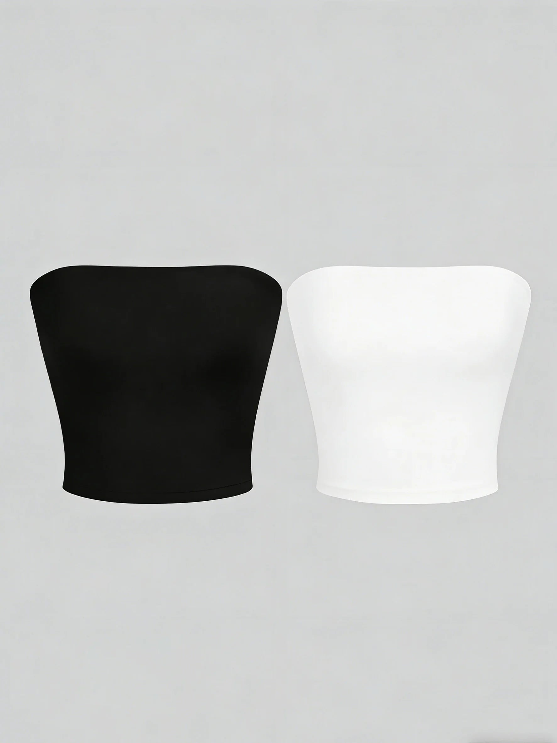 Two women's strapless blouses, sleeveless backless halter-neck summer sexy short-sleeved blouses