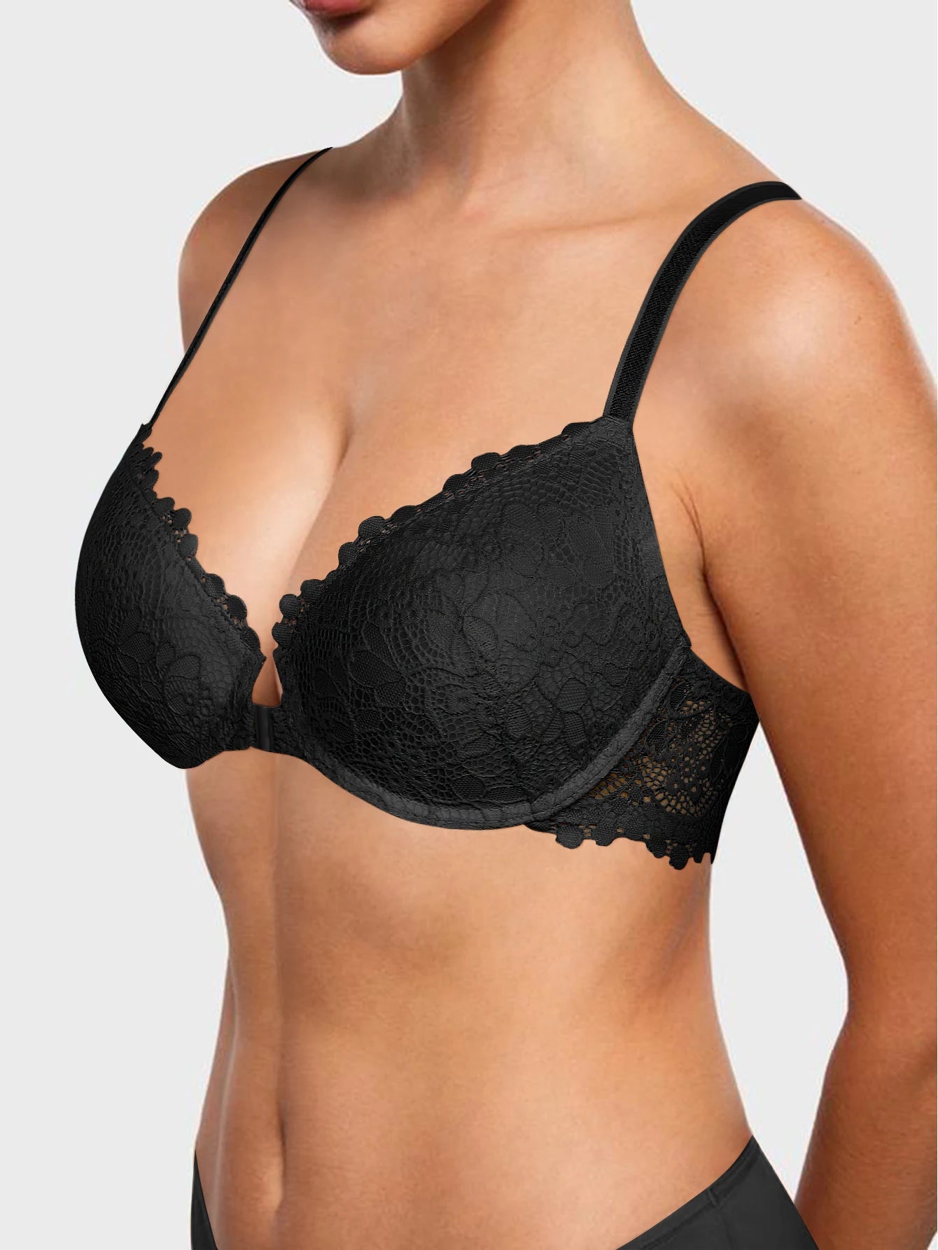 Women’s Sexy Lace Padded Wireless Bra with Comfortable Support, Adjustable Straps, Breathable for Daily Wear Multiple Occasions