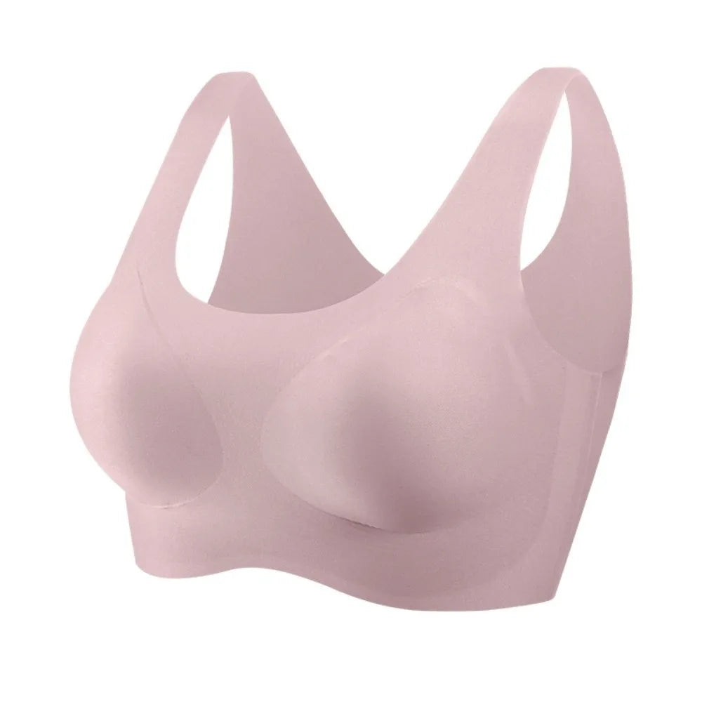 Comfortable Close-fitting Wireless Bra Shockproof Gathered Breasts Seamless Bralette Underwear Lingerie Sports Bra Pilates