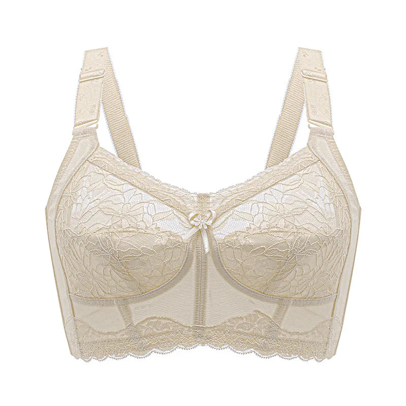 Wireless Large Size Lifting & Supportive Bra for Women Anti-Sag Adjustable Slimming Comfort 75 80 85 90 95 B C D E F