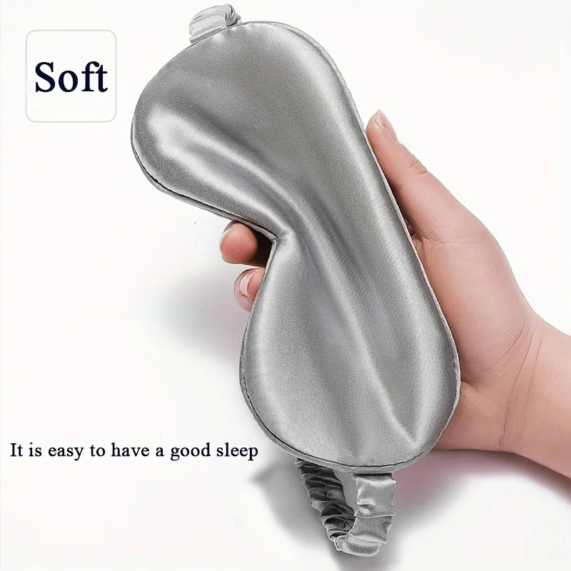 Luxurious Silk-Feel Sleep Set - Ultra-Soft Eye Mask, for Travel or Home - Cozy, Versatile Accessories