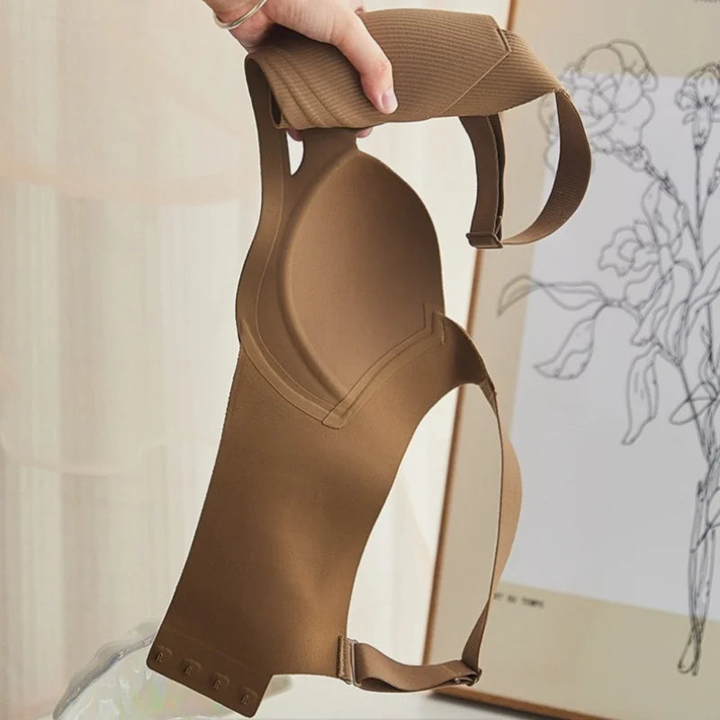 Push-Up Bra For Women Padded Non-wire Underwear Sexy Lingerie Seamless Fixed Cup Bras Comfort Shoulder Strap Intimates M-3XL
