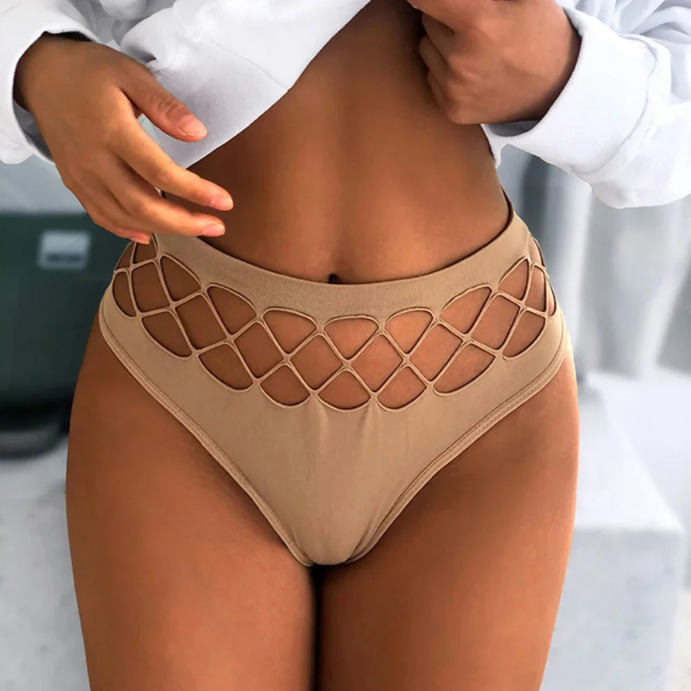 Women Lingerie Underpants Sexy G-string Thongs Cotton Women Panties Hollow Out Slip Femme Plus Size S-XXL Underwear Thongs