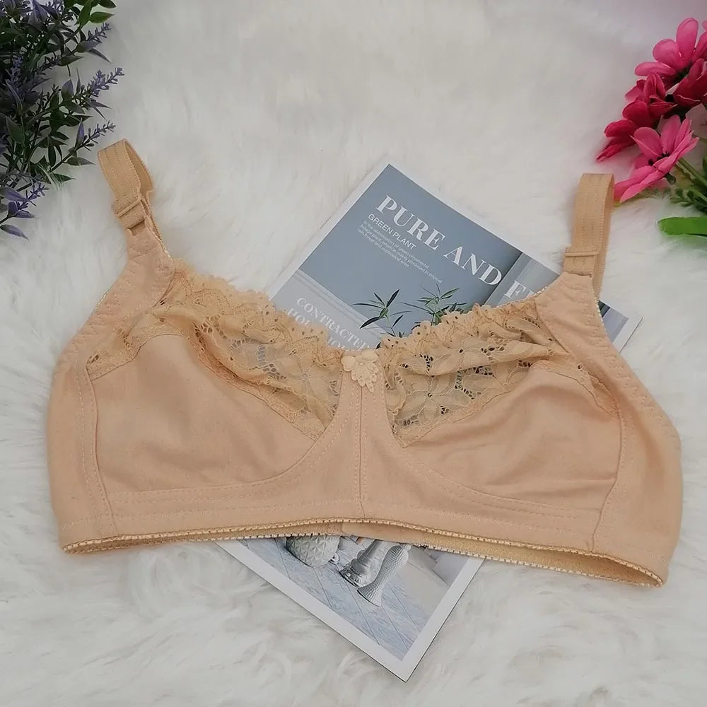 Lace Sexy BraS For Women Wire Free Bras Cotton Thin Brassiere Female Confortable Underwear 75-100 C D Cup C31