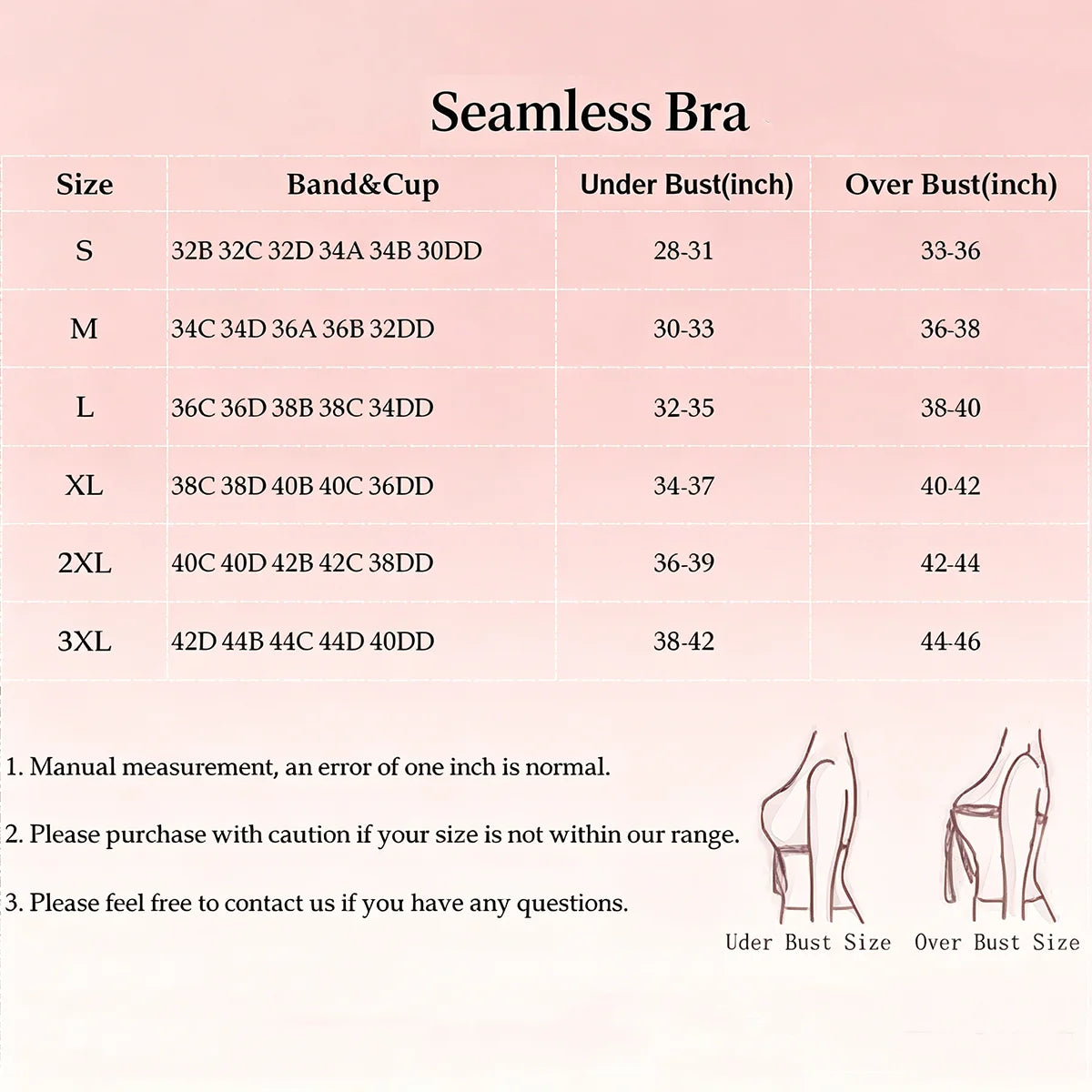 Women’s Wireless Bras Push Up Bralettes No Und Full Cup Thin Mold Comfortable and Breathable Seamless Bra Everyday Comfort Bra