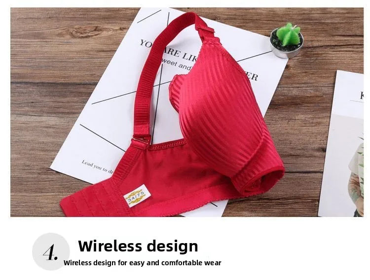 Ultra Push Up Bra with 8cm Lift Pads Wireless Seamless Side Support for Small Chest A Cup Enhancement for Flat Chest Comfortable