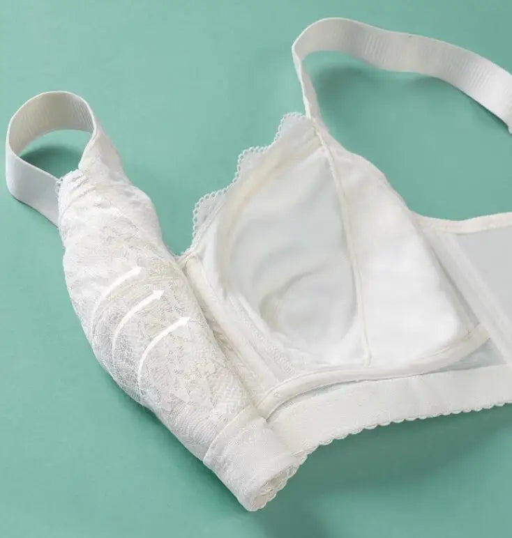 Wireless Minimizer Bras for Women Full Coverage Non Padded Lace Embroidery Underwear Female Lingerie 36 38 40 42 44 46 F G H I J