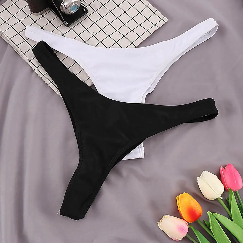 Swim Women Biquini Side Bottoms Shorts Swimsuit Briefs Swimwear Bikini