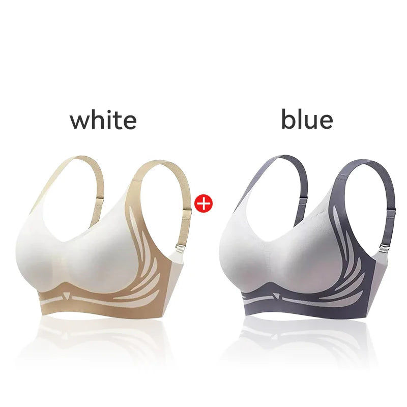 Push-Up Bras For Women Anti-sagging Lift-Up Bra Non-wired Brassiere Seamless Lift-up Yoga Fitness Sleep Vest Sports Brassiere