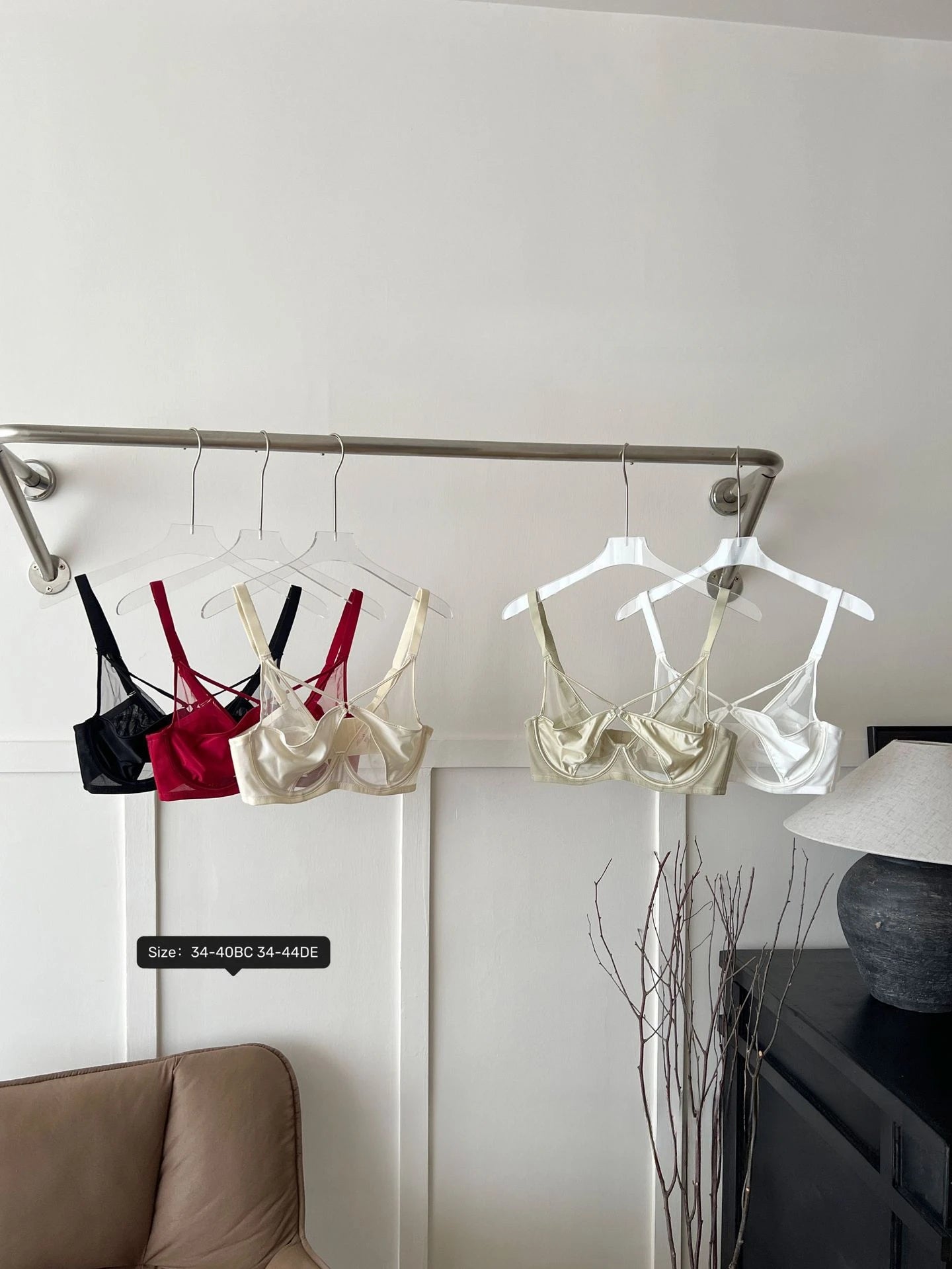 Unlined Bra for Women Large Size Underwear Women Soft Steel Ring Push-up Top Up Adjustable Bra 34-40BC 34-44DE Women's Intimates