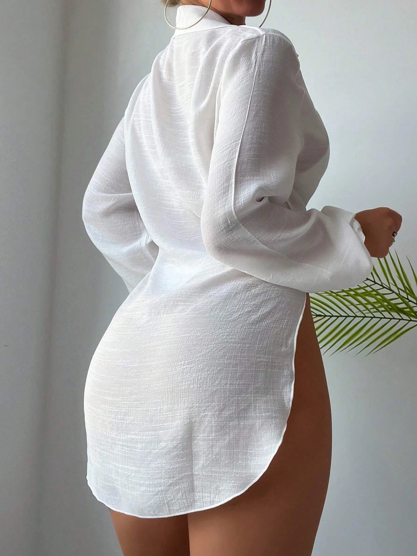 Beach Cover Ups Women Long Sleeve 2026 Summer Jacket Chiffon Sun Protection Coat Swimsuit Swimwear Bathers Bathing Swim Suit