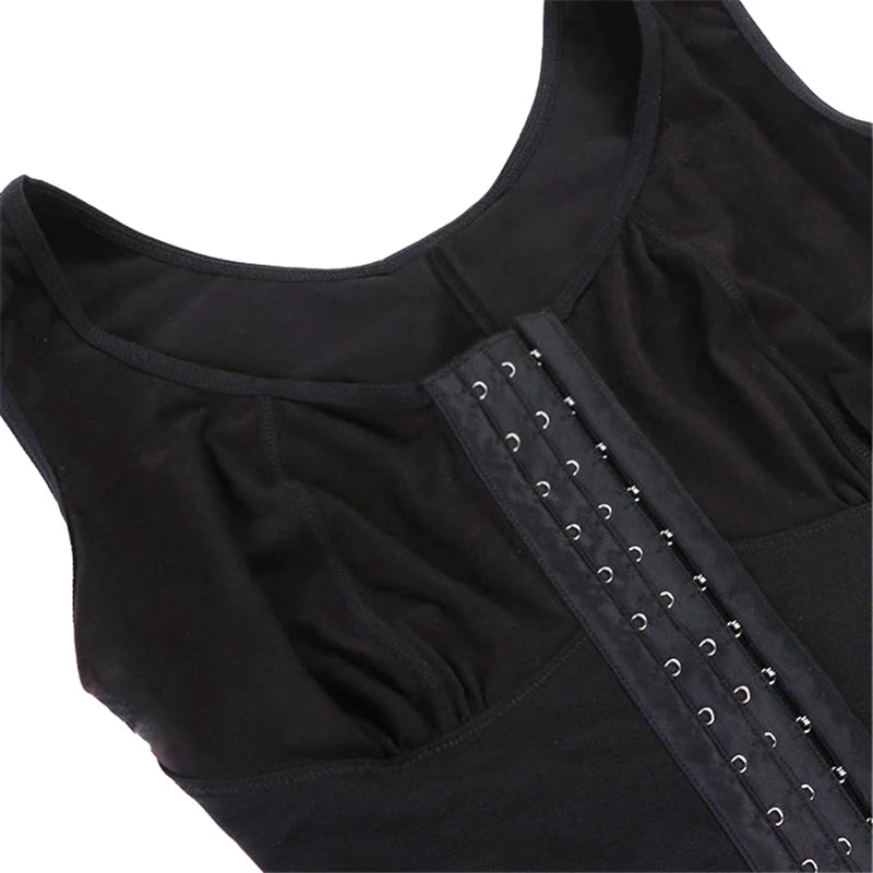 Full Body Shaper High Compression Shapewear Girdle With Brooches Bust For Postpartum Slimming Sheath Belly Fajas Slimming