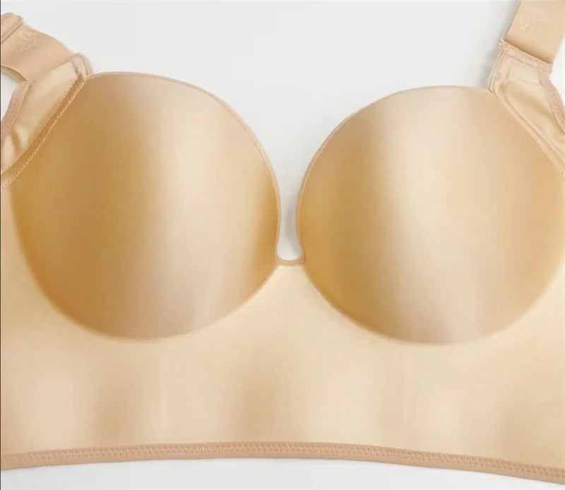 Dimmkof 6 Buckles Hide Back Fat Bra Full Coverage Women Bras Wirefree Smooth Plus Size Push Up Bra Shapers Body Shaper Bras