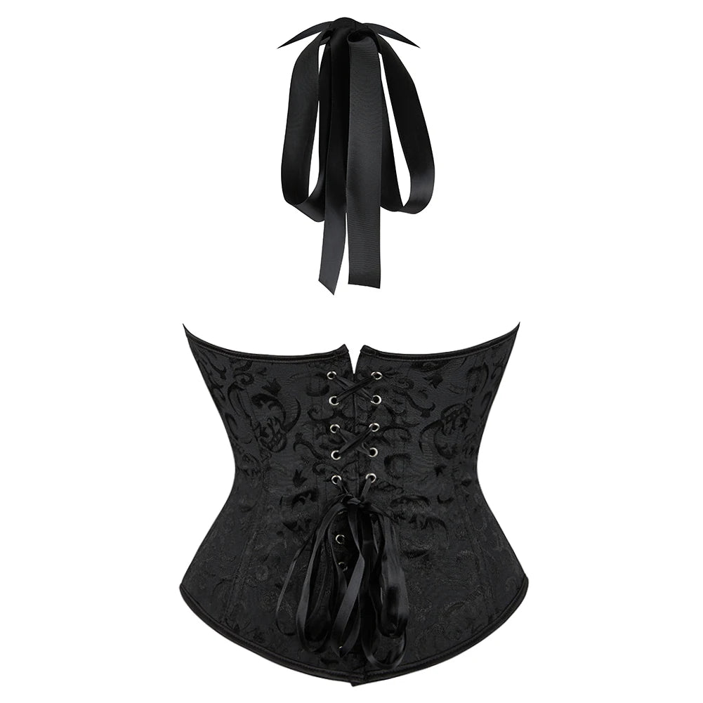 Sexy Overbust Corset Top with Straps,Embroidery Erotic Sensual Lingerie ,Woman Corgested Bustier Waist Corset Body Shapewear