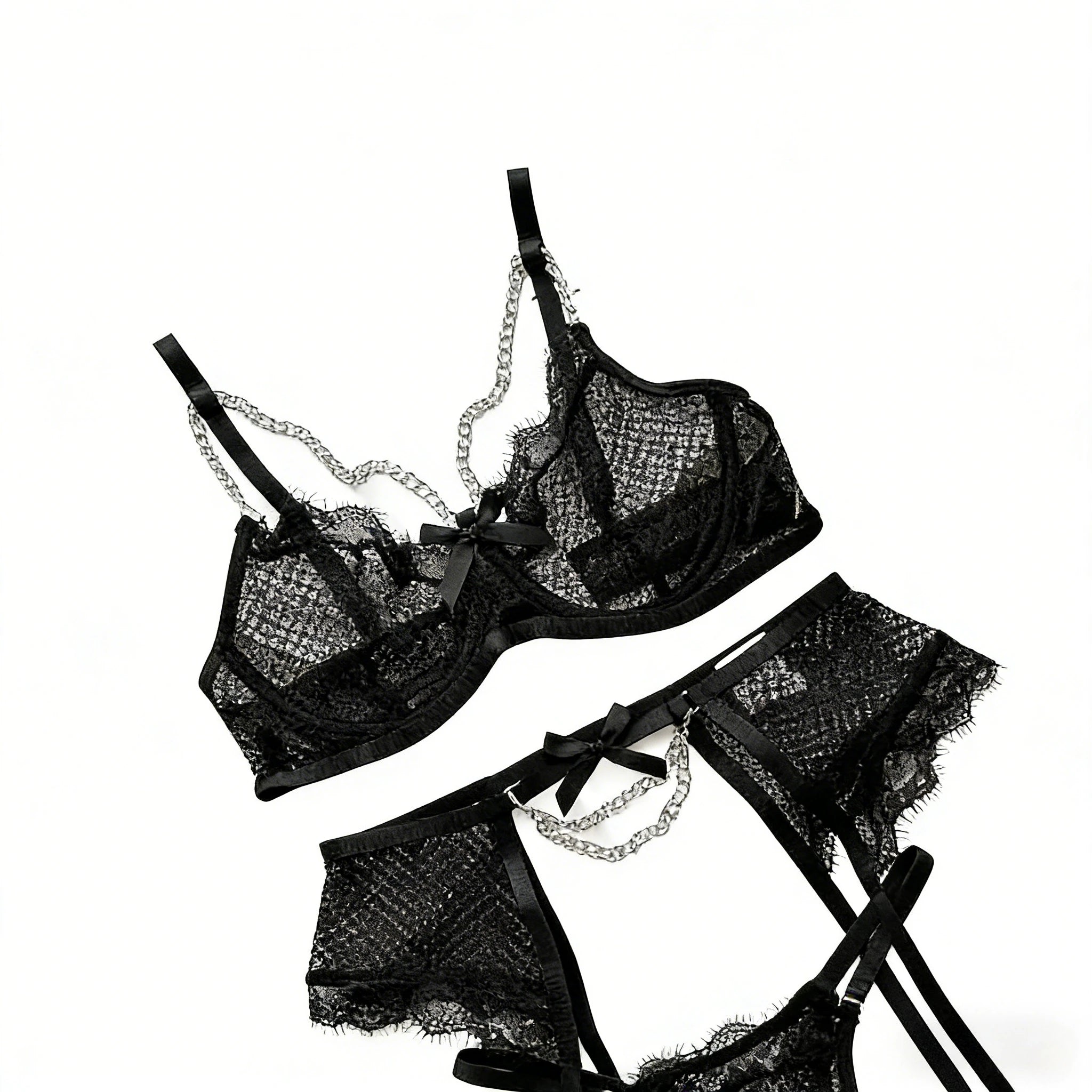 Lingerie Underwear Bras Sets Lace Garter Lingerie Women Intimates 2025 Underwire Bra And Panty Thongs Ladies Underwear Set