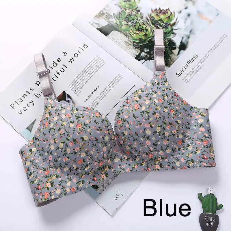 Wireless Seamless Bras for Women Push Up Bralette No Underwire, Ultra Soft Comfort Bra with Breathable Padding Sexy Everyday Li