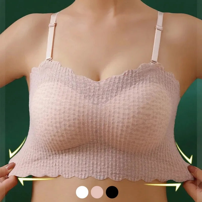 Women Seamless Bralette Sexy Invisible Bra Tube Tops Strapless Bras Lingerie Wireless Wedding Brassiere Push Up Underwear