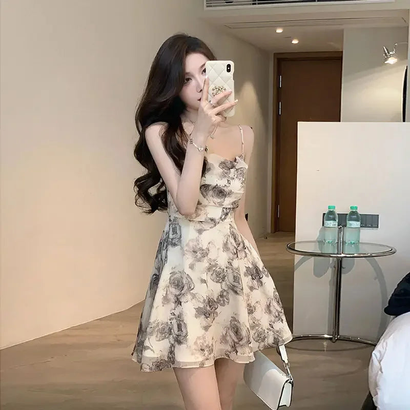 Slip Woman Dress Mini Sundress Off Shoulder Clothes Dresses for Women 2025 Beach Short Promotion Cheap Casual Retro New in X Y2k