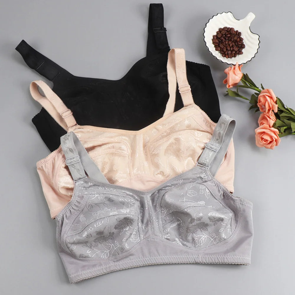 BCHRAYIUP Ladies Full Coverage Non-Wired Non Padded Bra Minimizer Comfort Soft Cup Bras 36 38 40 42 44 46 48 50 AA A B C D