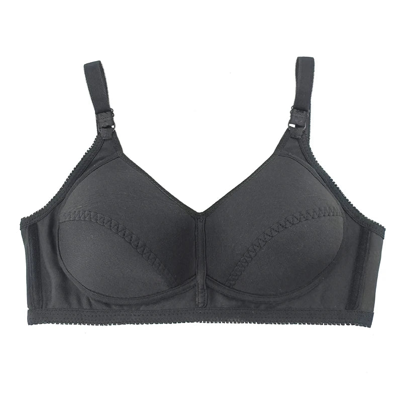 Plus Size Wireless Bra Full Coverage Soft Comfort Bras for Women Side Support Underwear No Underwire Brassiere Breathable