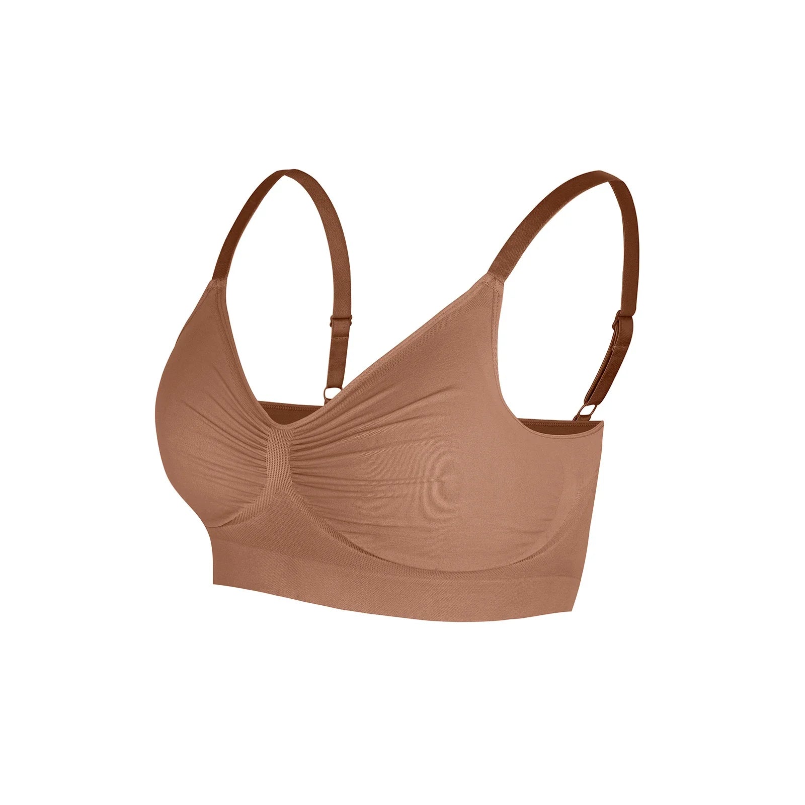 Adjustable Shoulder Straps Breasts Bra Seamless Bras Full Coverage Wireless Push Up Bra For Women Comfort Sculpting Bralettes