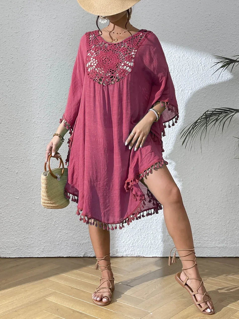 Women's Sexy Swimsuit Cover Up Dress Summer Bathing Suit Beachwear Shirt Cover-ups for Women