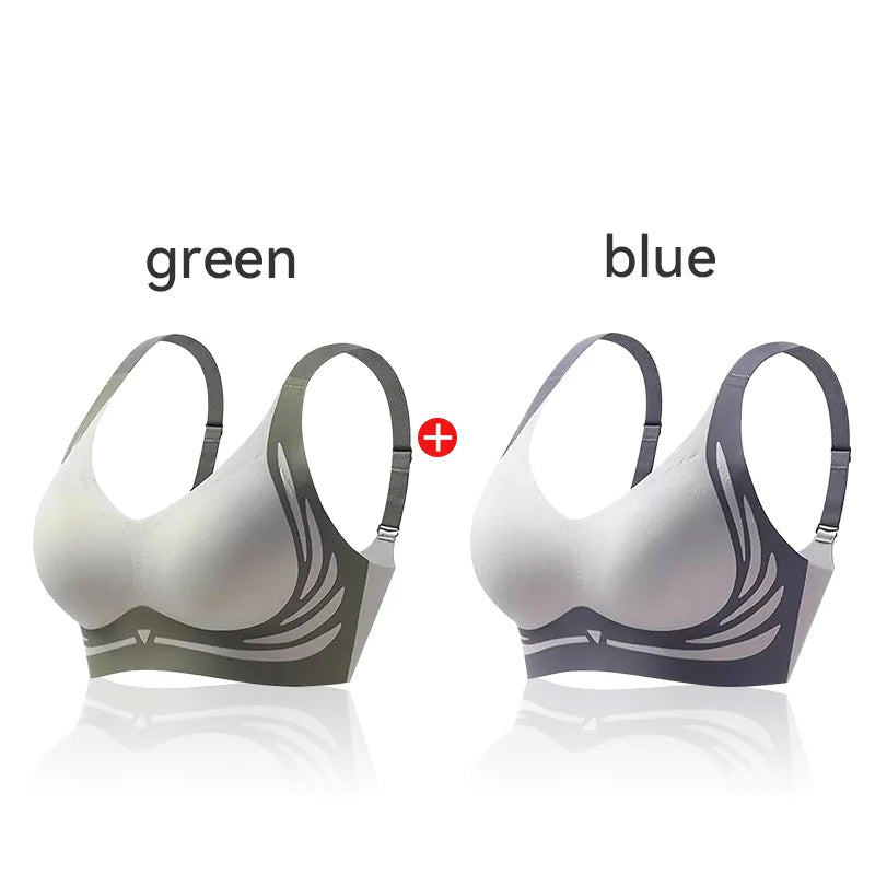 Push-Up Bras For Women Anti-sagging Lift-Up Bra Non-wired Brassiere Seamless Lift-up Yoga Fitness Sleep Vest Sports Brassiere