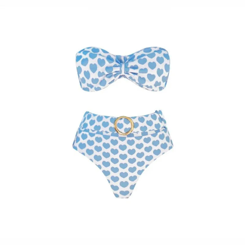 Two-Piece Swimsuit with Skirt Sexy Bikini Set with Cover-U One-Piece Swimwear Women’s Beachwear Vacation Outfit Swim Dress