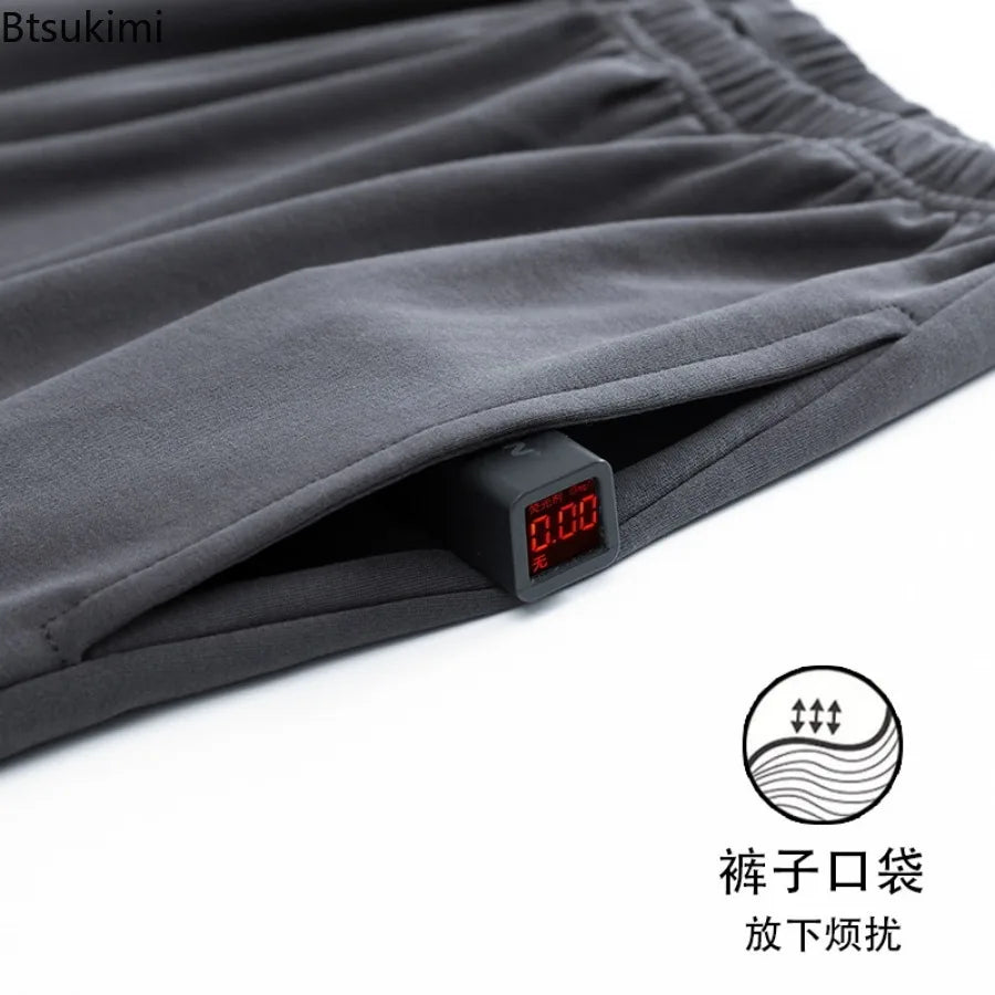 Men's Pajama Sets Long Sleeve Cotton Top Pant Sleepwear Soft Spring Autumn Plus Size Loungewear Male Homewear Leisure Outwear