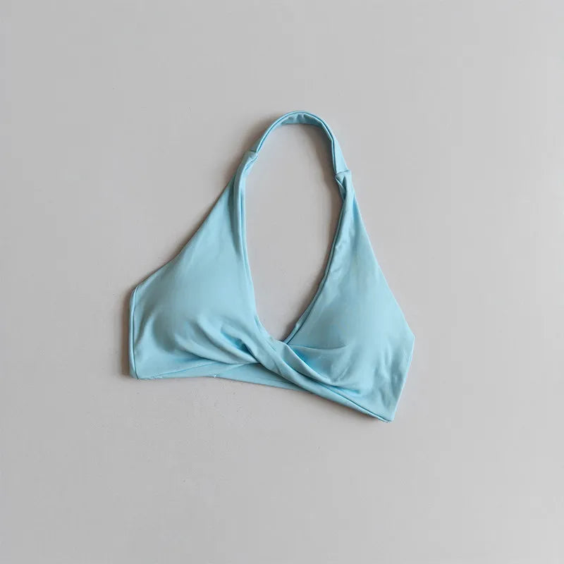 Sports Bra Women's Halter Neck Beautiful Back Push-up Chest-revealing Pilates Vest Training Yoga Wear Gym Running Fitness Bras